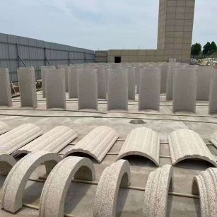 孝感黄金麻别墅柱皮 异形 线条定制